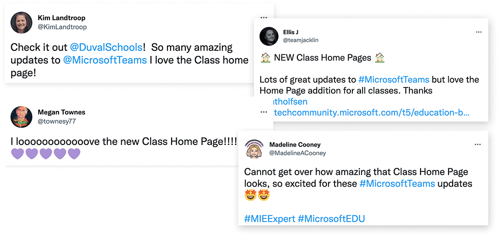 Teachers' reactions to the Class Homepage