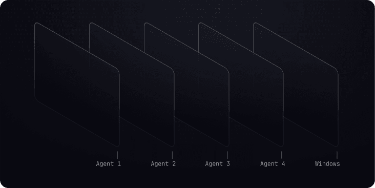 Fragmented agent experience across multiple windows